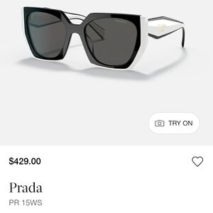 Prada Two-Tone Black and White Sunglasses